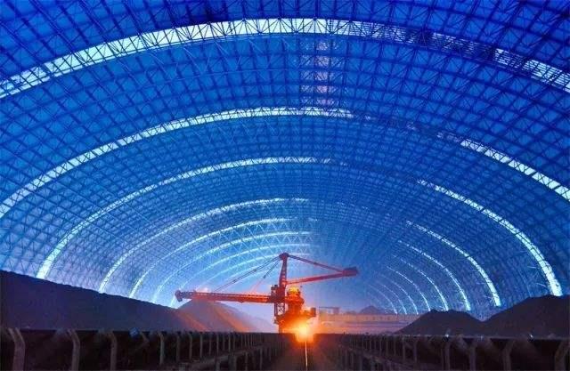 大兴亿优钢构工程师为您解析原料场封闭技术的特点和类型